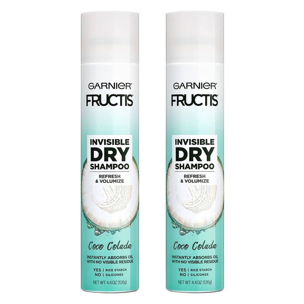 Garnier Fructis Invisible Dry Shampoo Coco Colada Refresh 4.4 Oz Ea 2 Bottles